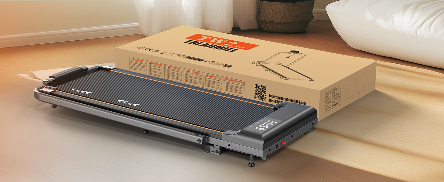 Бігова доріжка для дому Walking Pad, 2.25/2.5HP мотор, навантаження до 120 кг, швидкість 1-12 км/год, з нахилом, 7-шарове покриття, не потребує встановлення