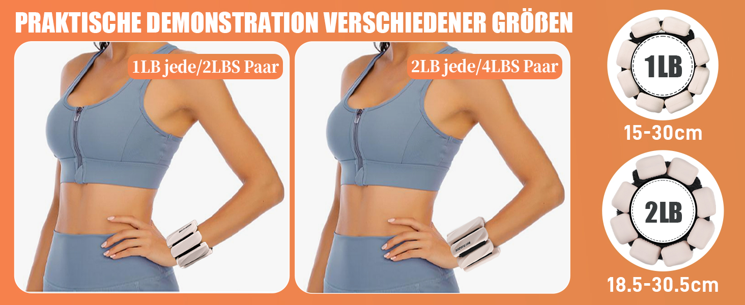 Важкі манжети для ніг BECOJADDE 0.45 кг / 0.9 кг (набір 2 шт.) для занять спортом, фітнесом, кардіо та силовим тренуванням. Чорний колір.