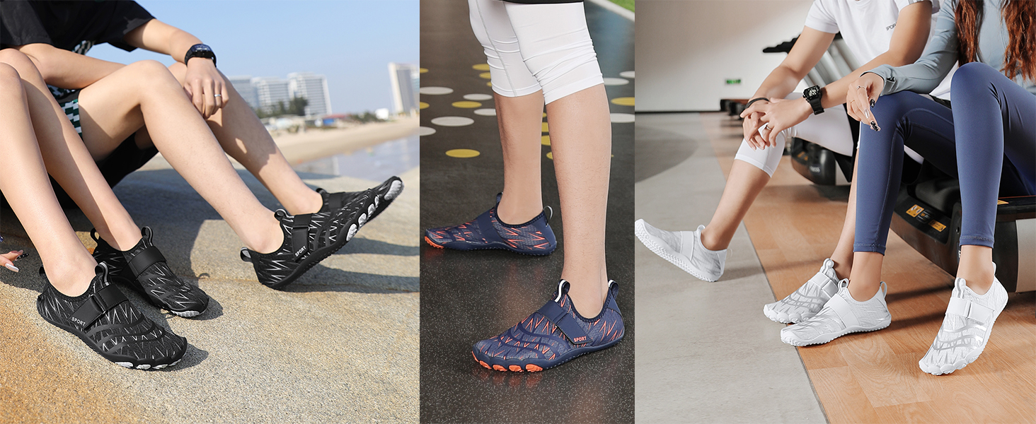 Чоловічі та жіночі аквашузи для плавання та відпочинку на пляжі, швидковисихаючі, антиковзаючі, розмір 35-47, колір блакитний