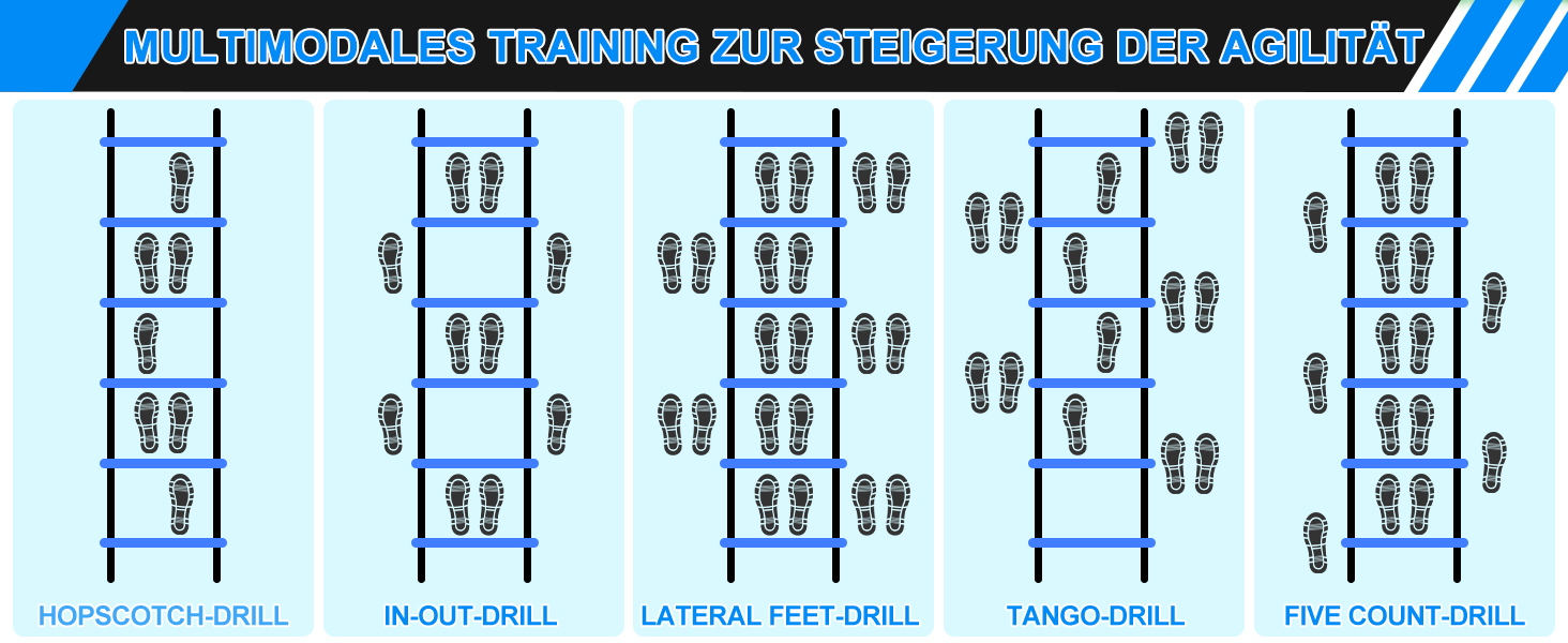 Набір для гри у футбол для дітей 2 шт: Pop-Up ворота для футболу з драбиною для розвитку спритності - тренувальний набір включає м'яч розміру 3, 8 фігурок, насос та сумка - ворота для гри в приміщенні/на вулиці 120см*90см - комплект з двох штук