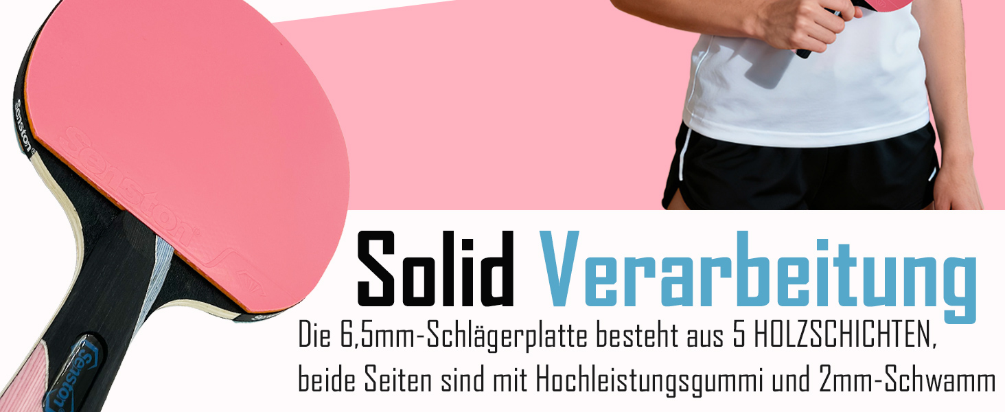 Набір для настільного тенісу Senston: ракетки та м'ячі S7 для професійної гри та розваг
