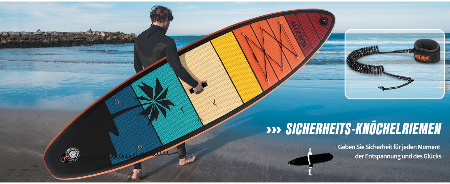 Надувний SUP-борд ALLPICK Premium з аксесуарами, кріпленням для камери та регульованим веслом (200 кг)