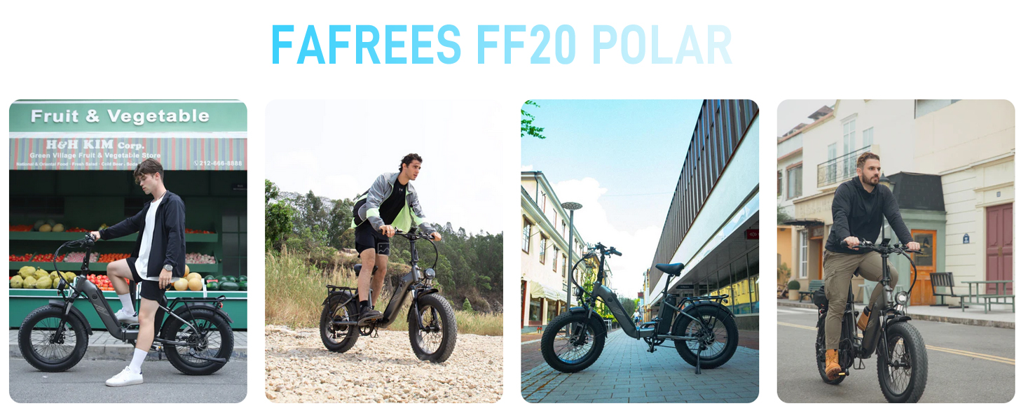 Електровелосипед  Fafrees FF20 Polar Fatbike E-Bike 20" 48V 160 км білий