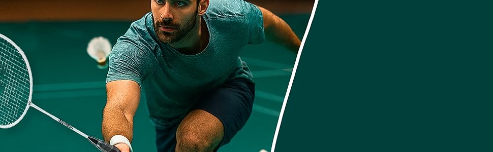 Набір для бадмінтону на 4 гравці з сіткою | Професійні ракетки + 3-и пір'яні м'ячі + сумка для перенесення | Міцний металевий каркас | Сітка 5,1 м | Сімейний набір для гри в приміщенні та на вулиці