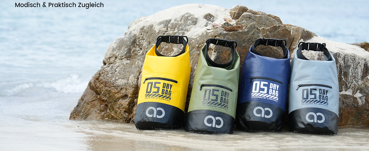 Водонепроникний рюкзак-сумка Lamicall Dry Bag 5/10/20/30/40L - міцний, стійкий до подряпин, для водного спорту, пляжу, подорожей