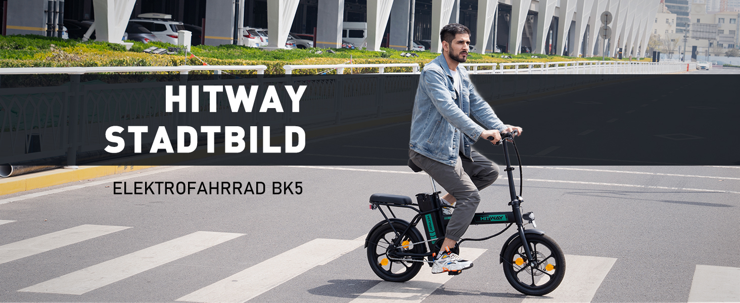 Електровелосипед складаний HITWAY E-Bike 250Вт 25км/год 35-70км 16" Black