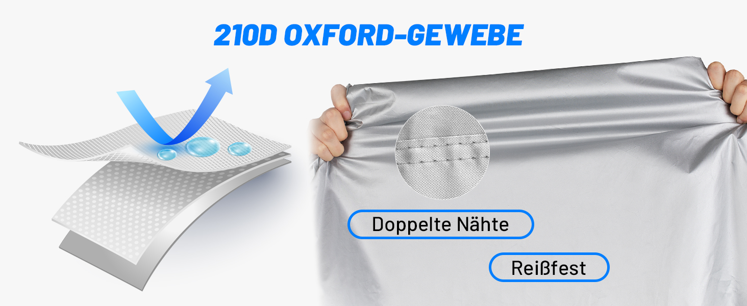 Водонепроникний чохол для велосипеда Favoto 200x70x110cm, 210D Oxford, срібний