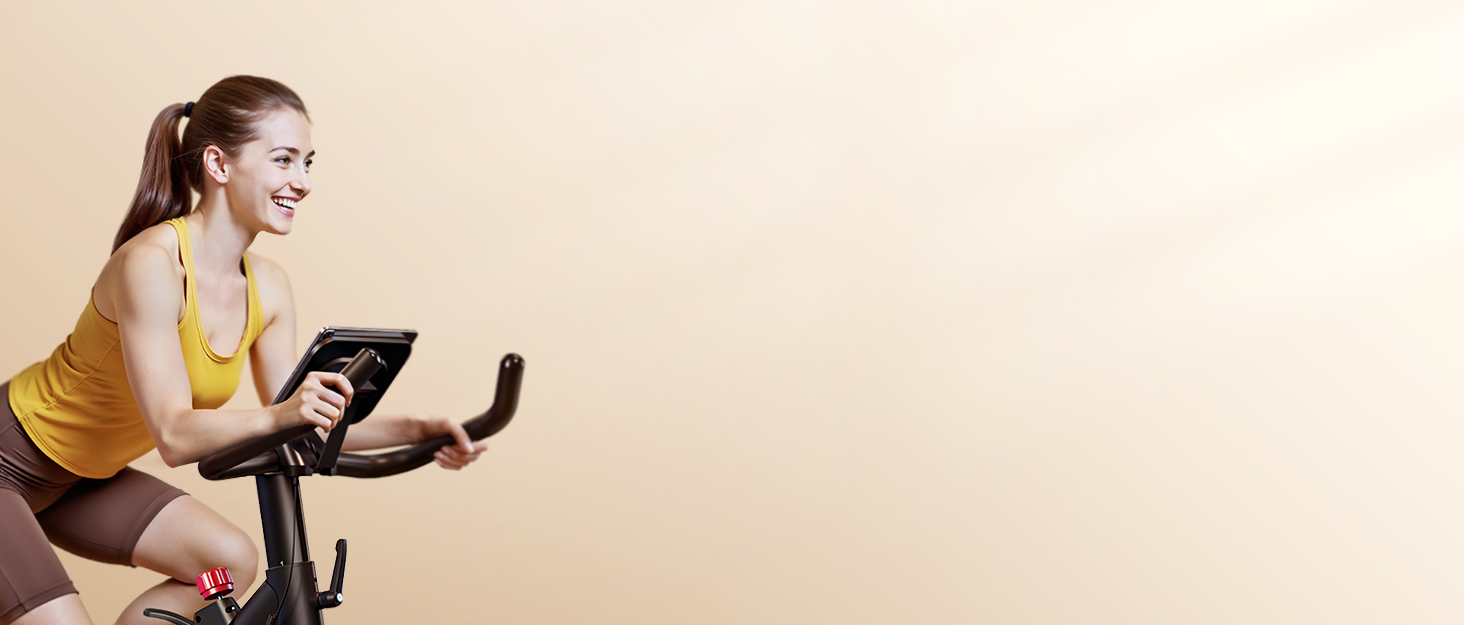 Велотренажер Neu Toputure з вимірюванням пульсу, 15 кг маховик, магнітний опір, до 160 кг, тримач для планшета, тримач для напоїв, помаранчевий