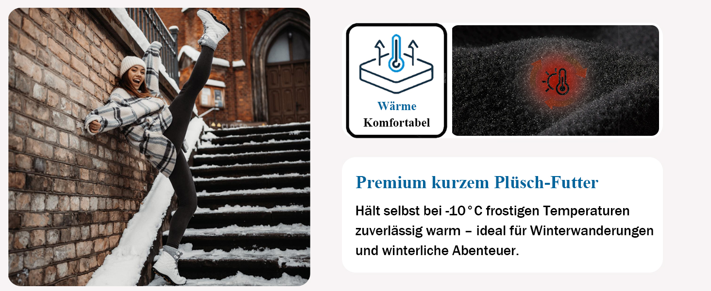 Зимові черевики жіночі EARLDE, водонепроникні, теплі, з антиковзким покриттям, чорні