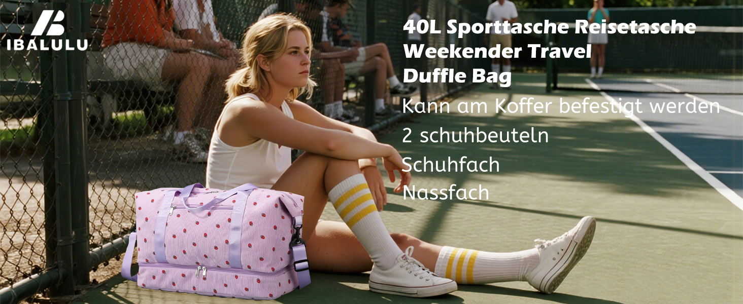 Спортивна сумка-рюкзак для жінок, 35л, Weekender, для подорожей та спортзалу (зелена)