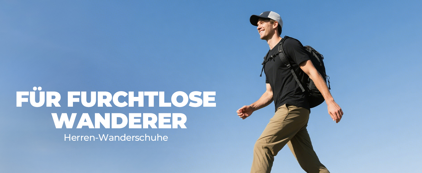 Чоловічі водонепроникні трекінгові черевики NORTIV - легкі кросівки для хайкінгу, валкоінгу та занять спортом (39.5 EU, чорний)