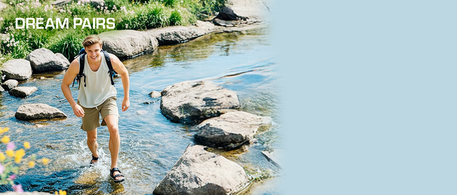 Чоловічі спортивні сандалі DREAM PAIRS Sdsa228m, 46 EU, чорні