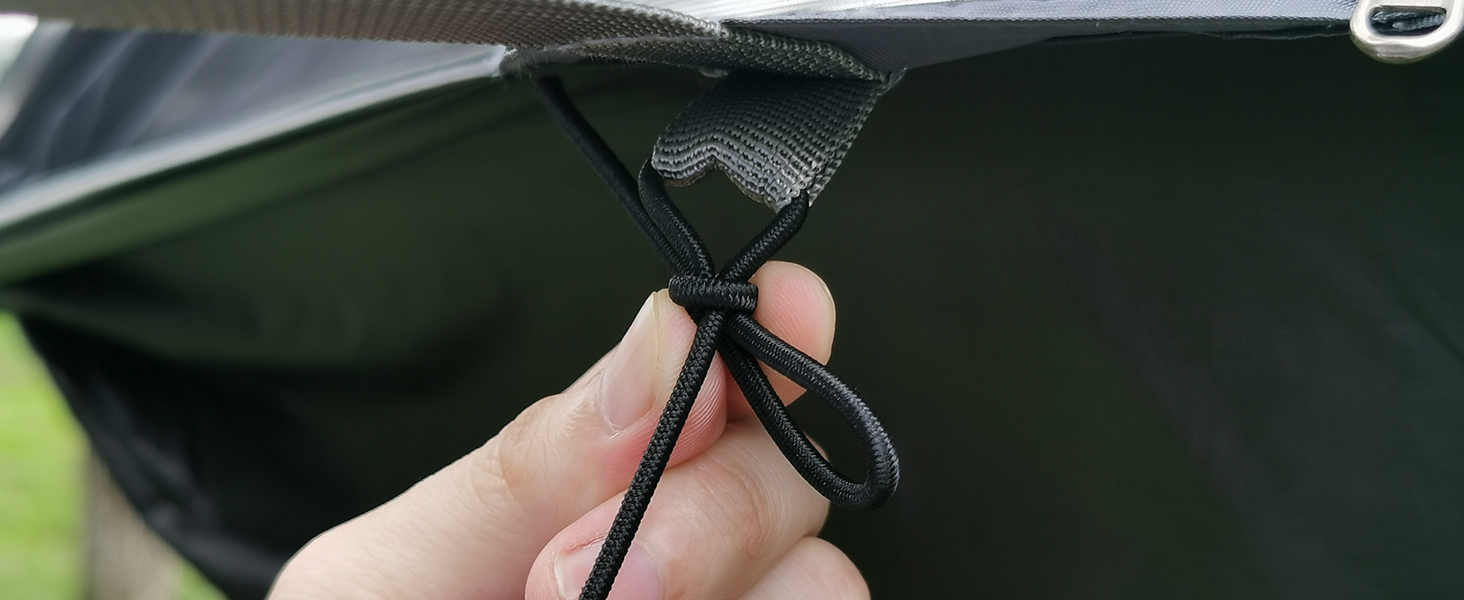 Гамак-намет Travel Bird з москітною сіткою та сонцезахистом, 290x140 см, великий простір, багатофункціональний, легкий, з ременями для кріплення до дерева, підходить для кемпінгу та відпочинку на природі (зелений/помаранчевий)