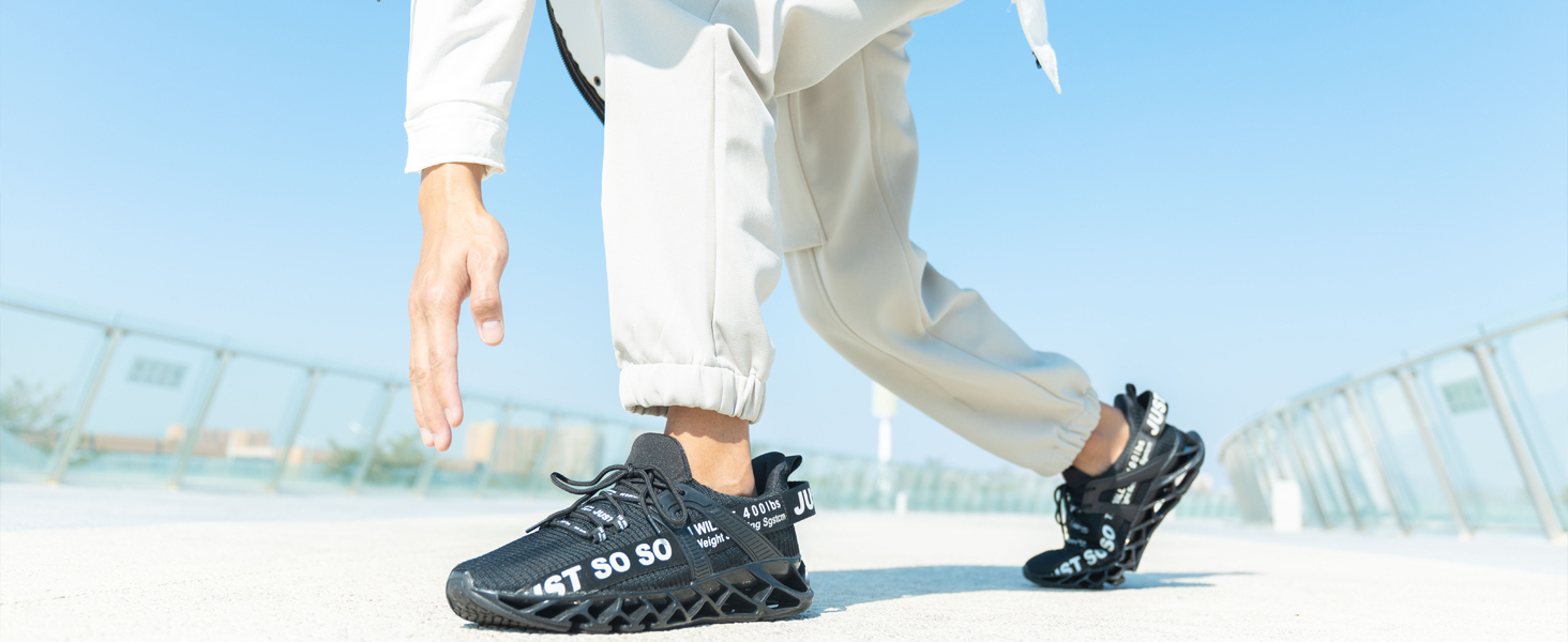 Чоловічі кросівки для бігу Wonesion, спортивне взуття, дихаючі, з антиковзкою підошвою, розмір 44 EU, блакитні