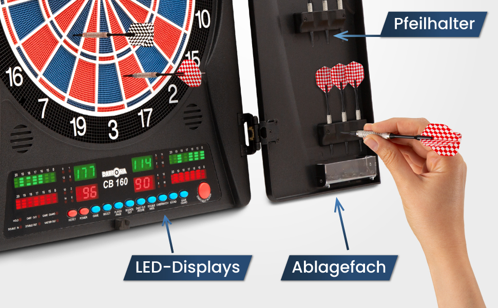 Дартон CB160 Електронний дартс 33 гри, 160 варіантів