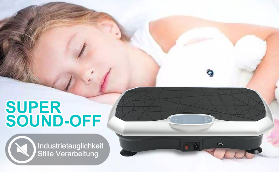 Вібраційна платформа Triclicks для тренувань всього тіла - 5 програм, з пультом дистанційного керування та еластичними стрічками, для схуднення та фітнесу вдома