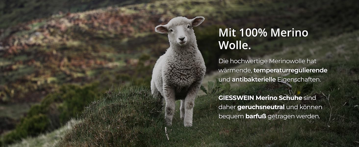 Чоловічі водонепроникні трекінгові черевики Giesswein Wool Cross X Alpine - зручні та теплі, з 100% мериносової вовни, для хайкінгу та походів, чорний колір, 45 EU