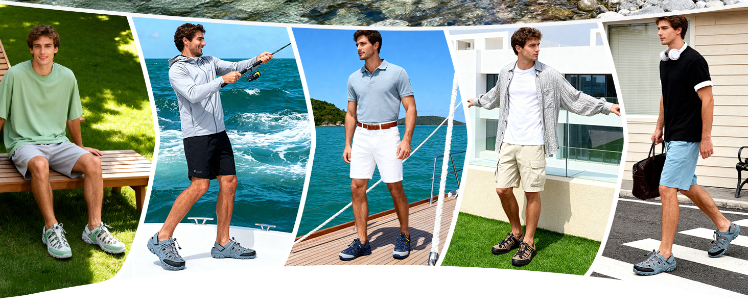 Сандалі SAGUARO чоловічі та жіночі зручні дихаючі для активного відпочинку, спорту, трекінгу та піших прогулянок 43 EU чорні