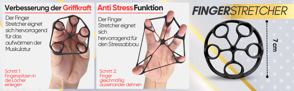 Набір для тренування хватки рук, підсилення зап'ястя та пальців (2 шт.) - чорний