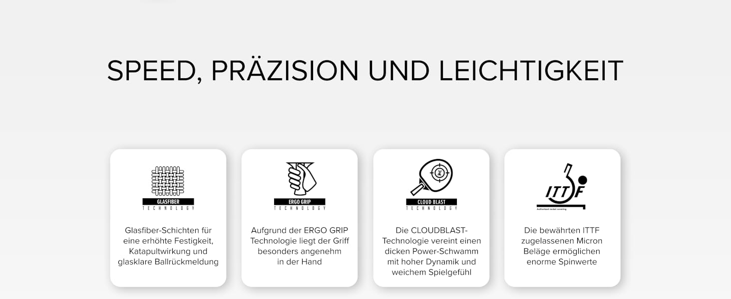 Стіл тенісний, ракетка JOOLA Infinity ITTF, професійна карбонова ракетка для досвідчених гравців, з High-Tech волокном, 7-шарове лезо з скловолокна