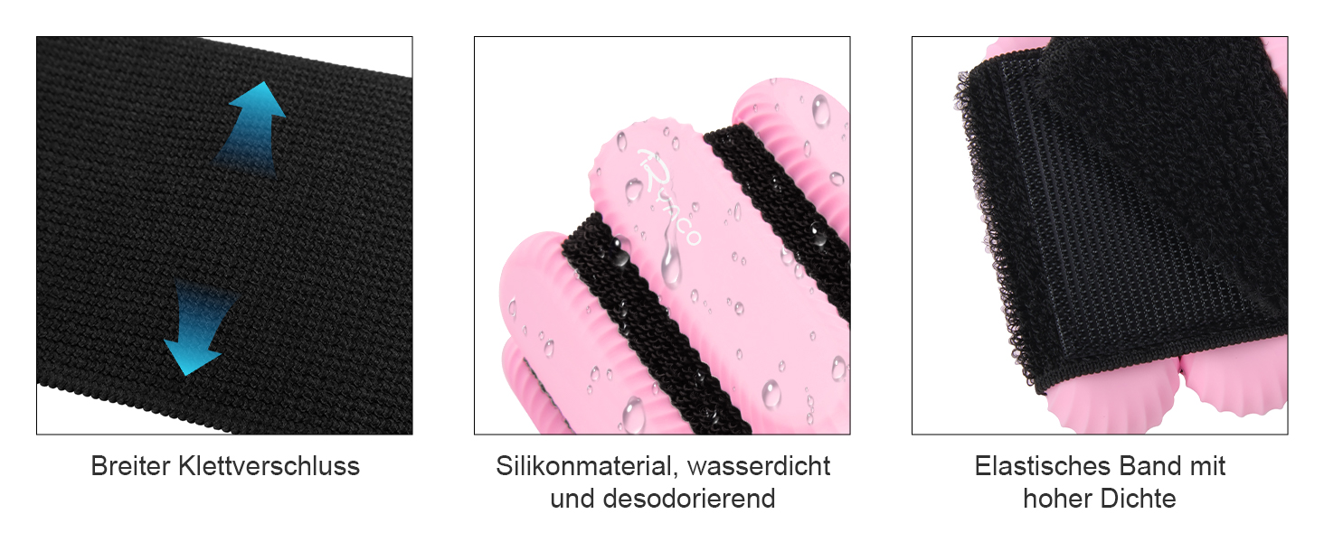 Важільчики для зап'ястя та щиколоток RYACO, 2 шт. (2x0,5KG), регульовані манжети, для рук, ніг та плечей, для ходьби, бігу, йоги, пілатесу, аеробіки, рожеві