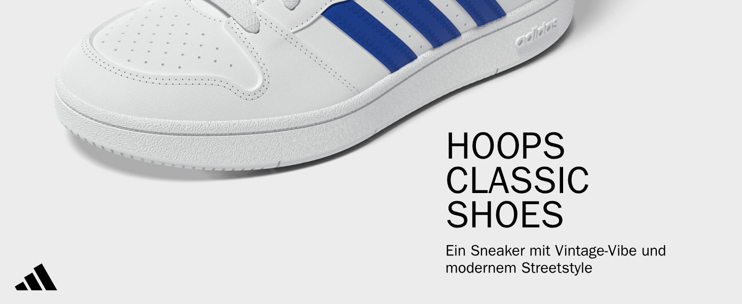 Чоловічі кросівки adidas Hoops Classic Core Black Cloud White, розмір 42 2/3 EU