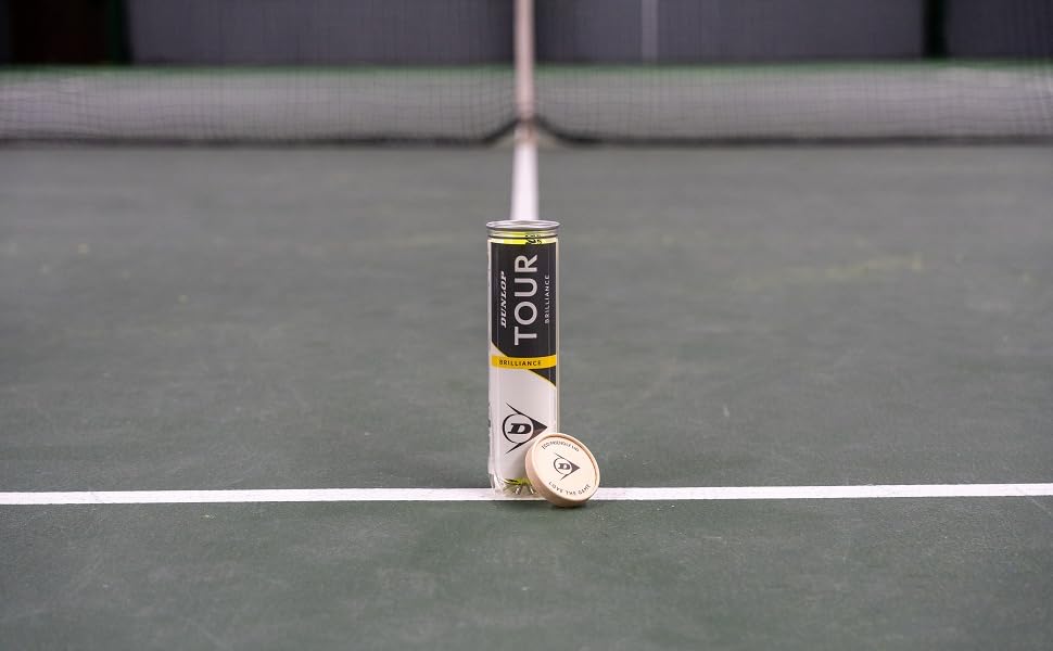 Тенісний м'яч Dunlop Tour Brilliance - для всіх покриттів, 3x4 м'ячі
