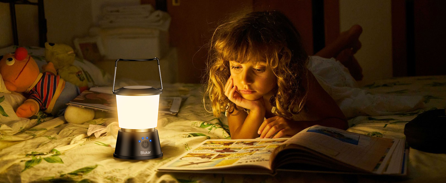 LED кемпінговий ліхтар Blukar: 2000 люмен, портативний, перезаряджається, 5 режимів, 8+ годин роботи, для кемпінгу та надзвичайних ситуацій