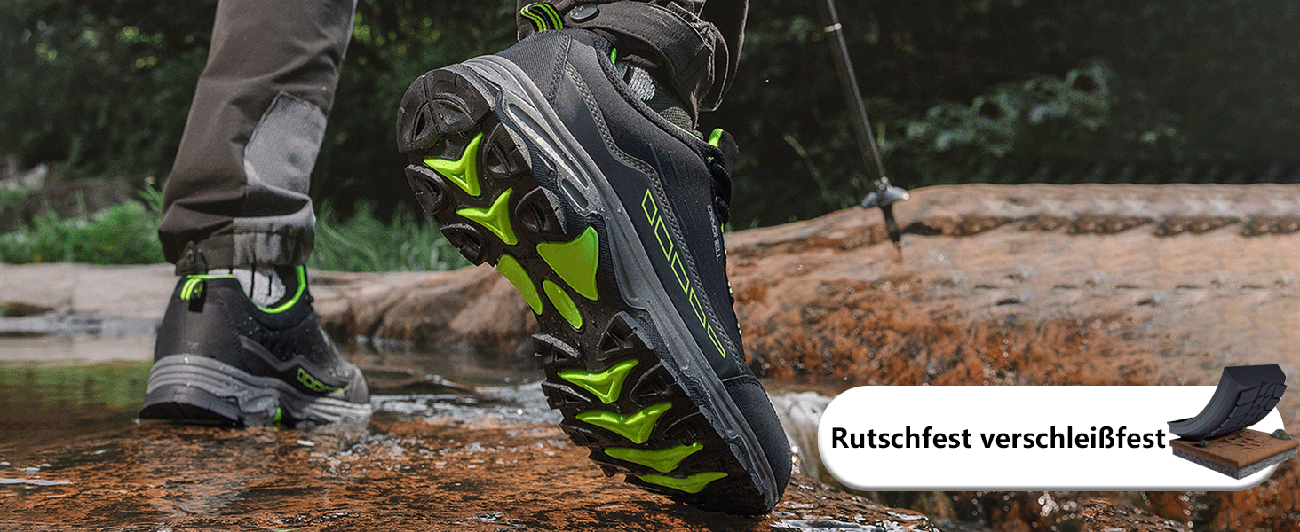 Черевики для хайкінгу/трекінгу чорного кольору, водонепроникні, легкі, 37-46 EU