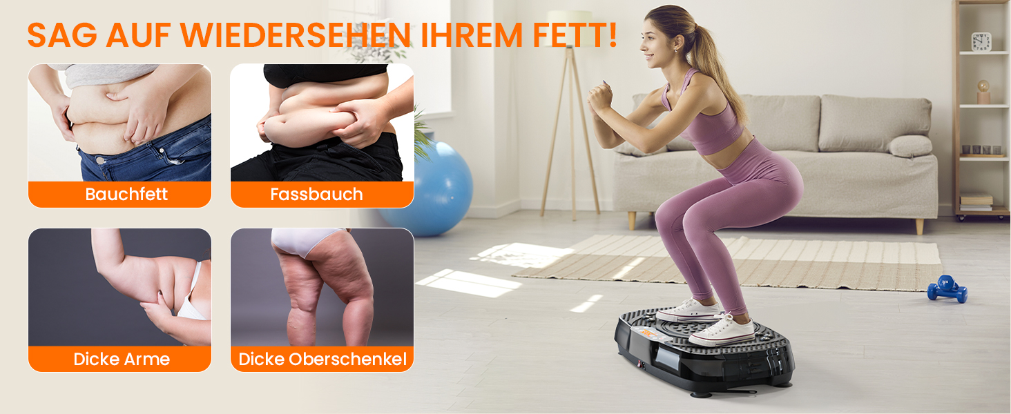 Вібраційна платформа TISSCARE для дому: тренування, схуднення, формування фігури та м'язів. 120 рівнів, 5 режимів, до 180 кг. Чорний колір