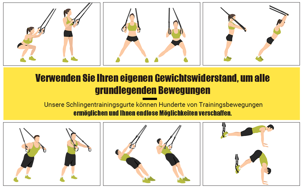 Шкіряний шлінг-тренер для комплексного тренування вдома, з великим ручним захватом та кріпленням для дверей, сумка для перенесення, інструкція.