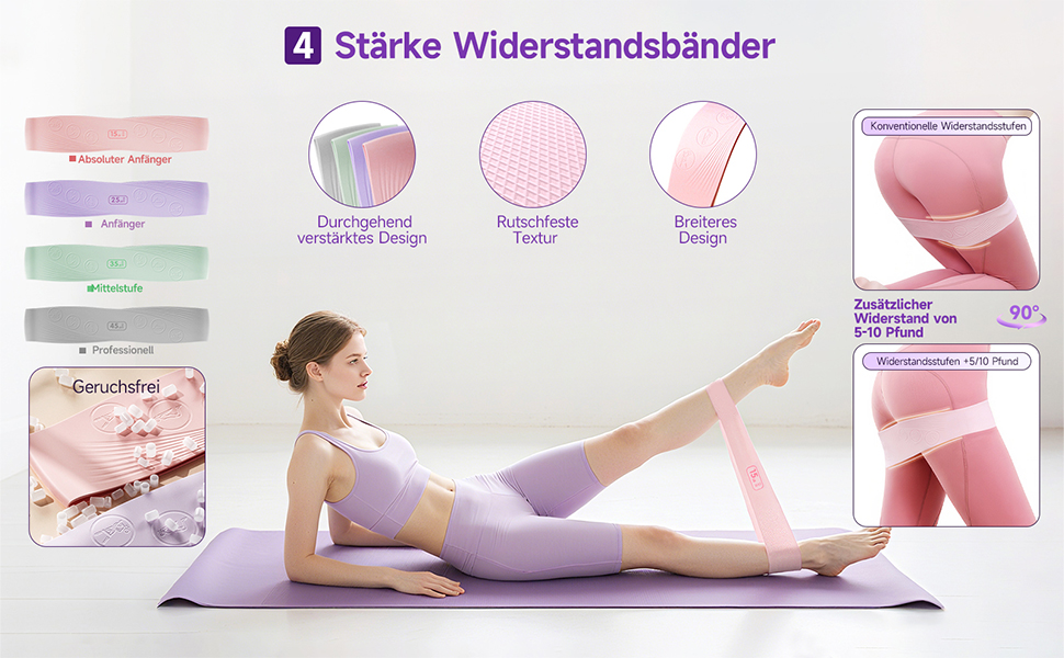 Комплект для пілатесу: кільце, стрічки опору (15-45 lbs), фітнес-м'яч, для дому, сили, гнучкості, стабільності та підтяжки