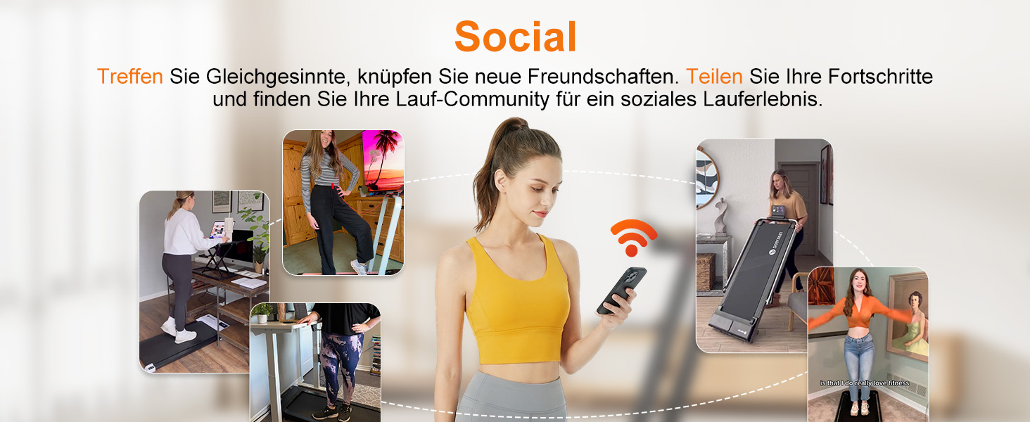 Бігова доріжка Lacuffy Walking Pad з нахилом для дому та офісу, керування через додаток, AI-тренування, підтримує до 136 кг, 90 см, чорна