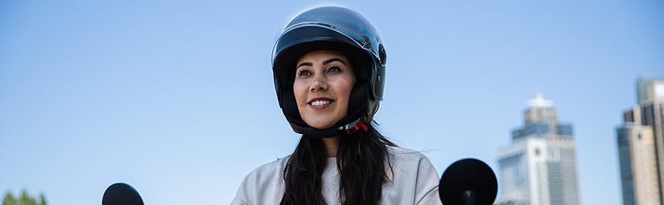 Шолом для скутера Como з козирком, сертифікат ECE 22.06, для мопедів і Vespa, чоловічий і жіночий, розміри XS-XL, 4 кольори
