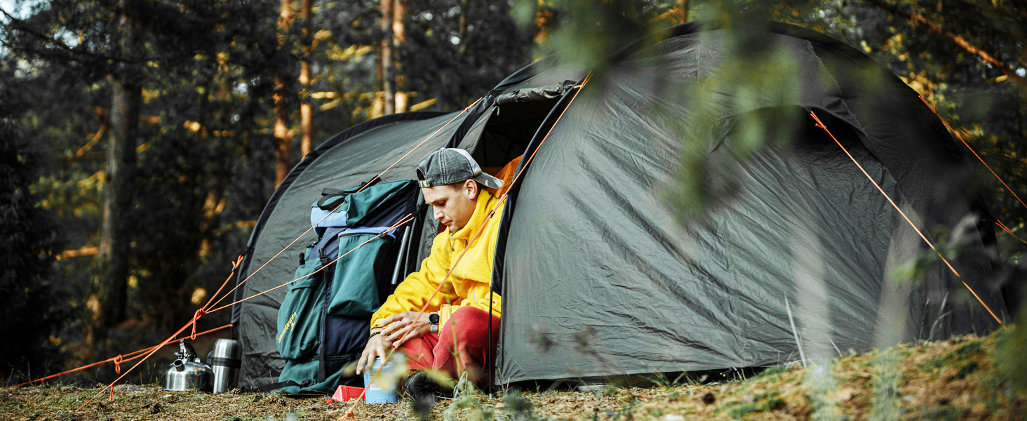 Взуття для бігу HOBIBEAR | Кросівки для трейлраннінгу з широкою передньою частиною | Чорні (43 EU)