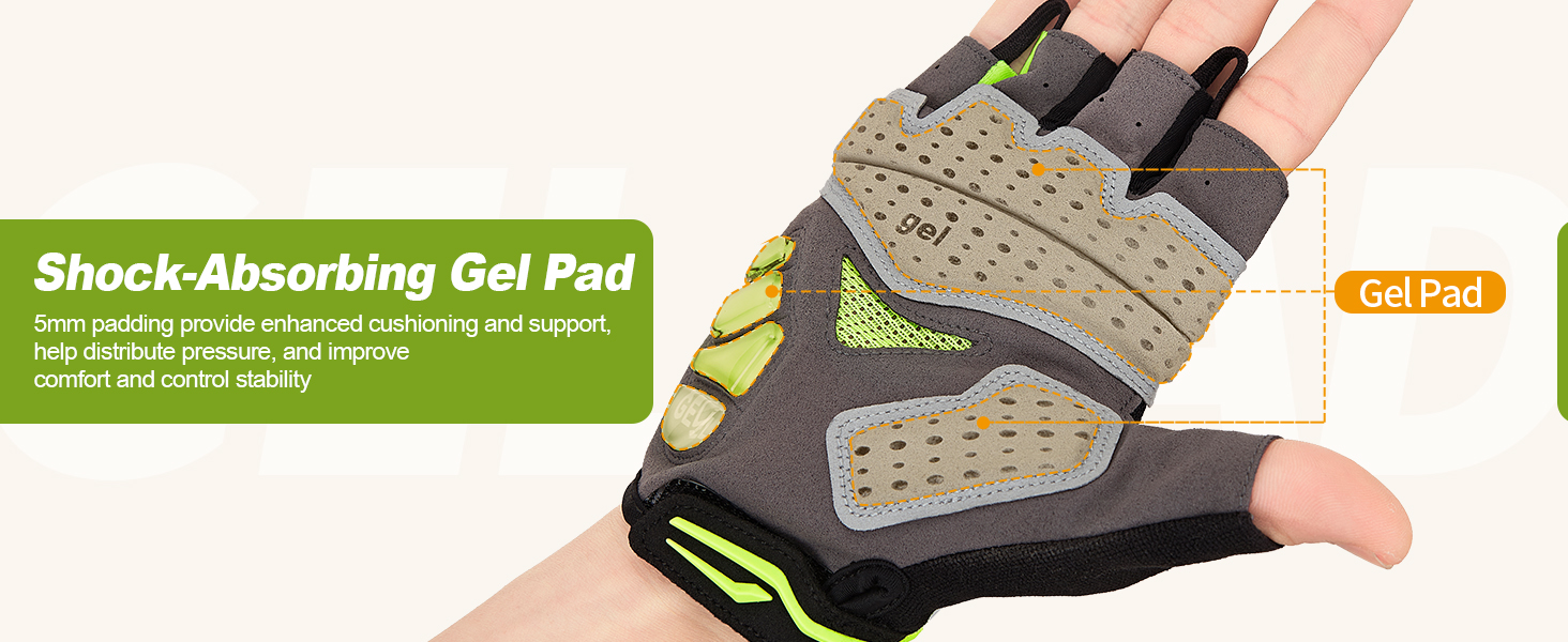 Велосипедні рукавички Souke Sports для чоловіків та жінок з гелевою підкладкою, дихаючі літні рукавички напівпальці для MTB, шосе, фітнесу, активного відпочинку, чорні, розмір S