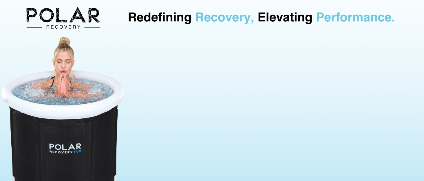 Екзотермальна ванна Polar Recovery Wanne 370L - портативна ванна для крижаної терапії та відновлення, чорна