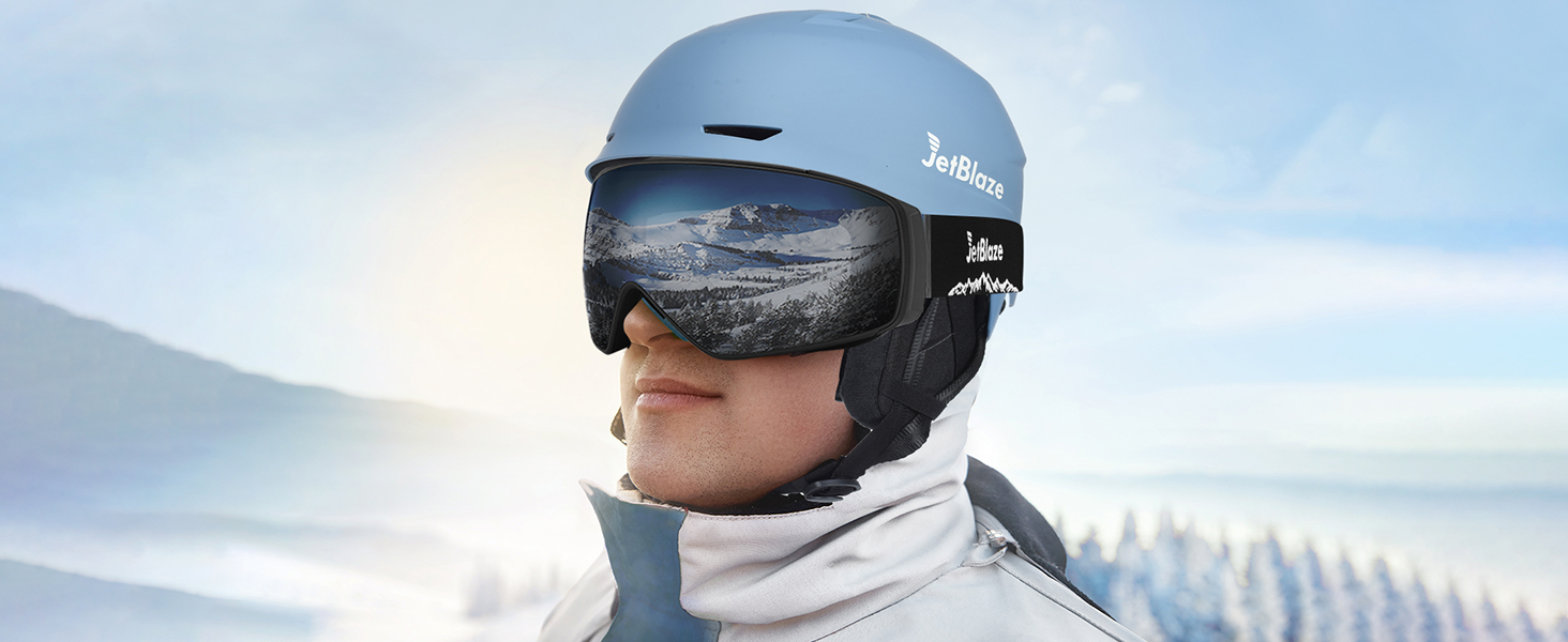 Шолом для сноуборду та лиж для чоловіків та жінок, чорний, розмір L (59-61 см)