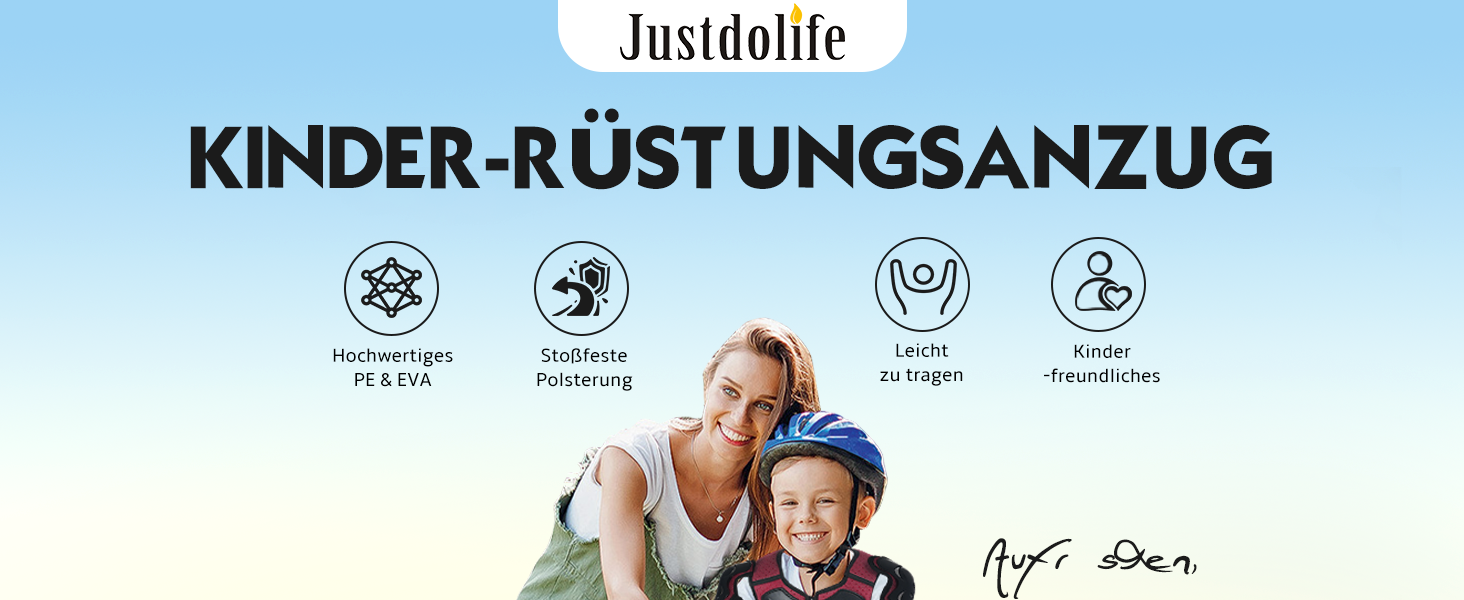 Дитяча мотоциклетна захисна куртка JUSTDOLIFE з наколінниками, налокітниками та нагрудником для мотоспорту, захист для дітей 4-14 років