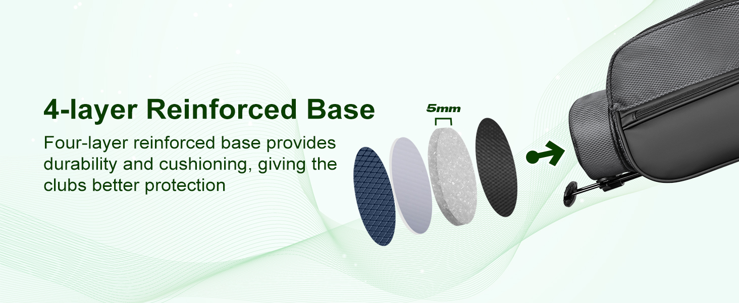 Сумка для гольф-клубів на 7 місць, компактна, для поля та тренувального майданчика, легка, з ергономічним двошаровим ременем (Сіра)
