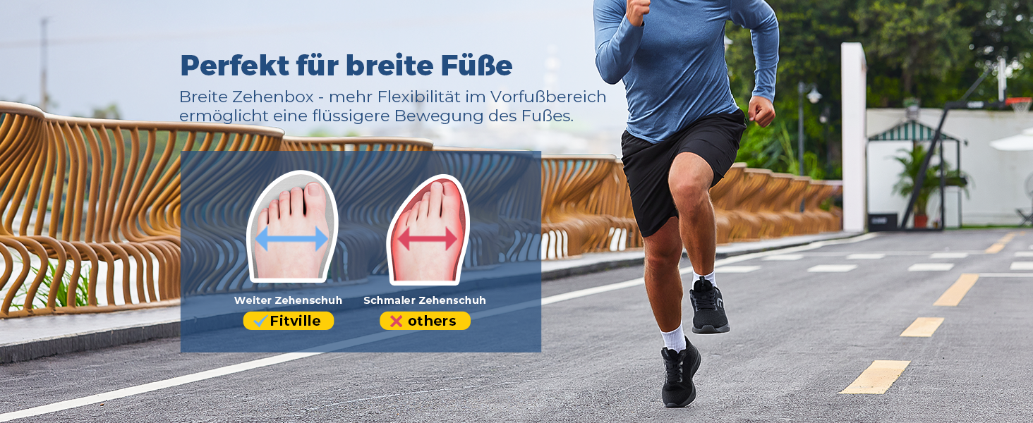 Кросівки для бігу FitVille чоловічі широкі, спортивні, дихаючі, повсякденні, для вулиці, з антиковзкою підошвою (45 EU, сірі)