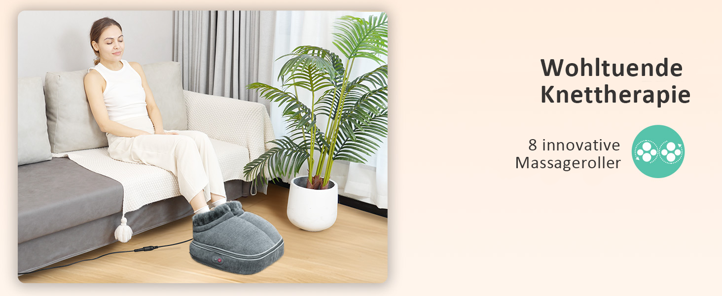 Електричний масажер для ніг Snailax Shiatsu з підігрівом та пультом дистанційного керування, 2-в-1, для розслаблення, подарунок для чоловіків/жінок