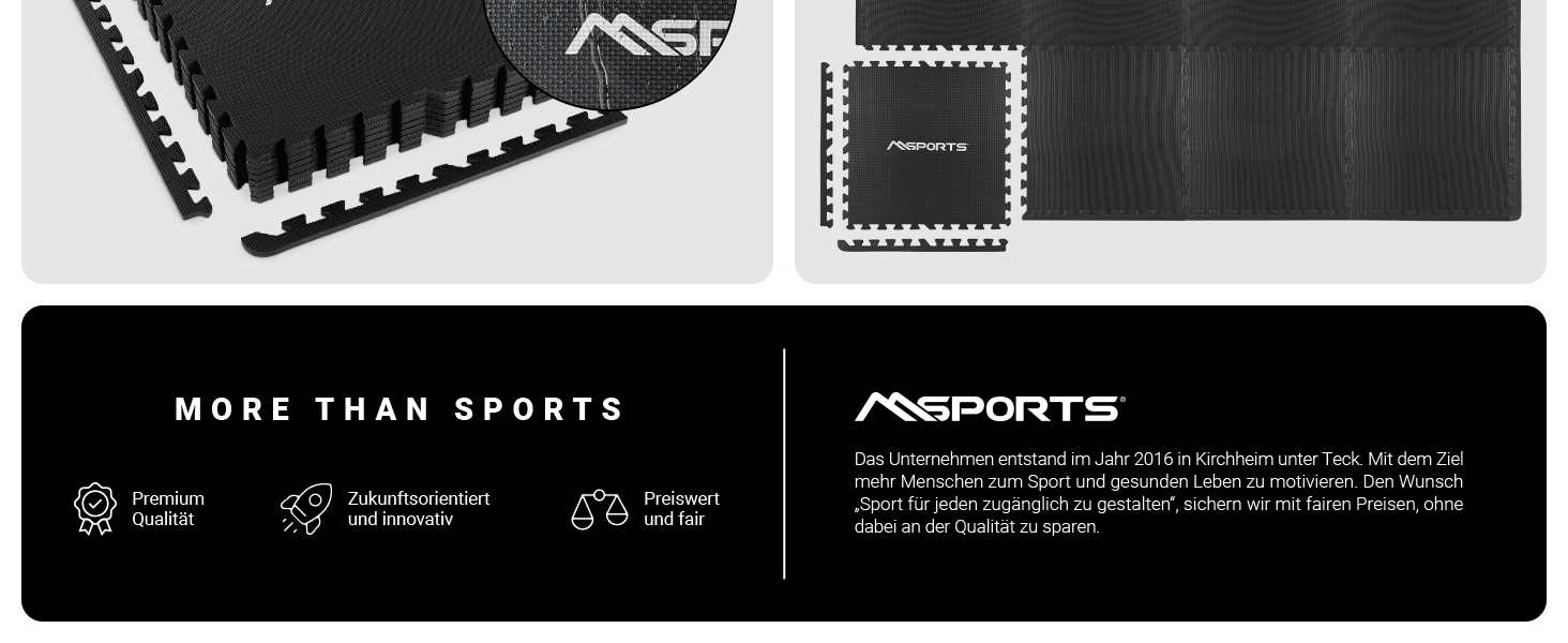 Набір захисних пазл-матів для підлоги MSPORTS Premium (8 шт, 3.2 м²) — протиковзаючий килимок для йоги, фітнесу та тренувань у домашньому залі, дизайн під світле дерево