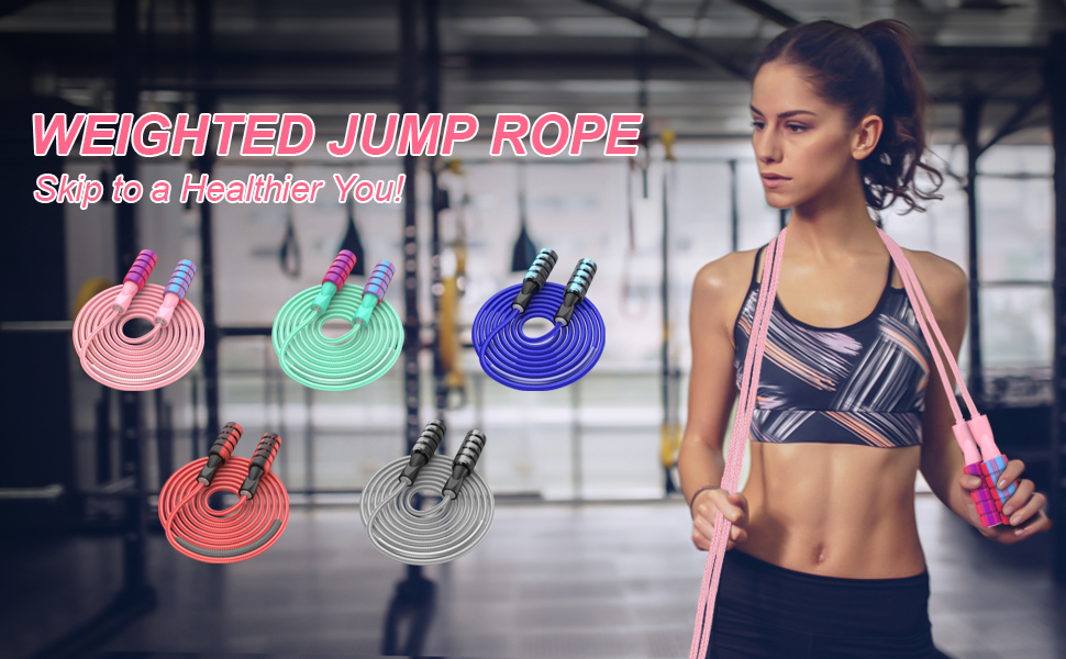 Стрибкове канат для фітнесу, з вагою, регульований, для жінок та чоловіків, зелений