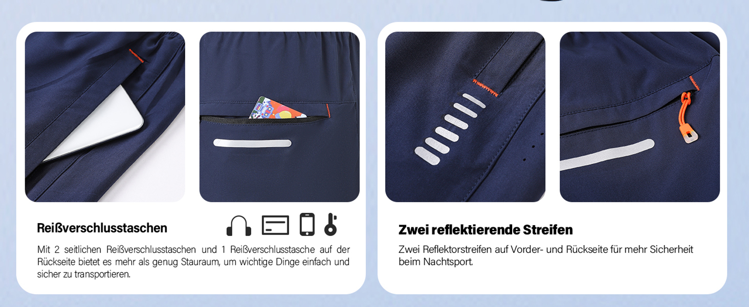 Шорти спортивні чоловічі Cimic для бігу та занять спортом, швидковисихаючі, дихаючі, легкі, з кишенею на блискавці (зелені, XXL)