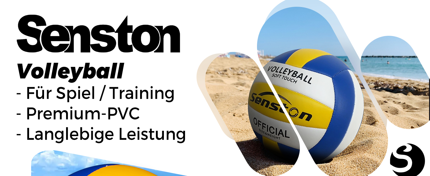 Волейбольний м'яч Senston для пляжу та активного відпочинку: водонепроникний, м'який на дотик