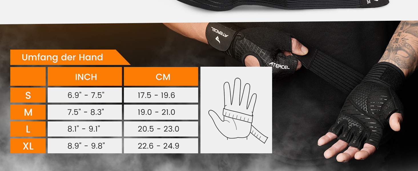 Фітнес рукавички ATERCEL для чоловіків та жінок: рукавички для тренувань, силових вправ, кросфіту, важкої атлетики та тренувань у залі