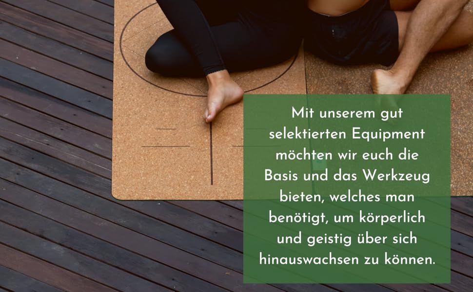 Йога мат PUNIMA XXL з натурального каучуку та корку (183x68x0.4 см) - довговічна фітнес килимок для йоги