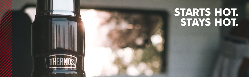 Термос STAINLESS KING з нержавіючої сталі Ice Grey, 1.20л - ізольований, з чашкою та ручкою, 24 год гарячий/холодний, BPA-free