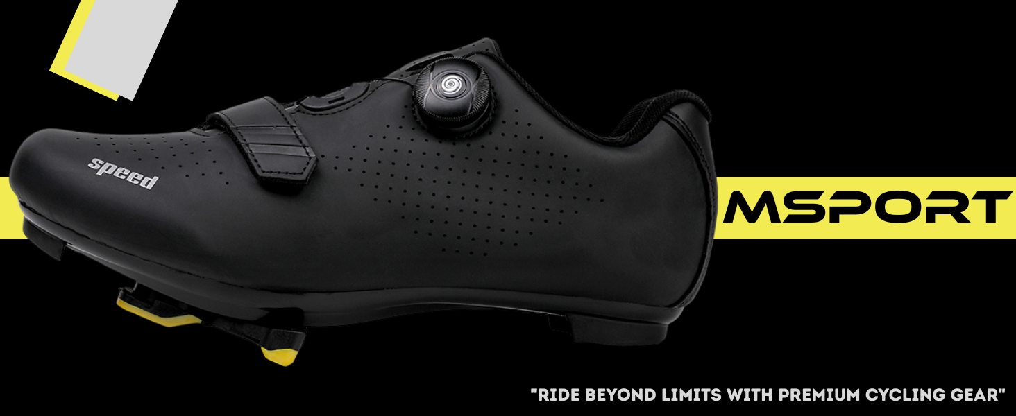 Велотуфлі Msport для чоловіків та жінок – дихаючі велотуфлі, сумісні з Peloton, SPD, SPD-SL та Look Delta педальними системами, 43 EU N04